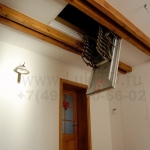 Чердачная лестница с люком в потолок Oman Nozycowe Lux 700*1200*3000